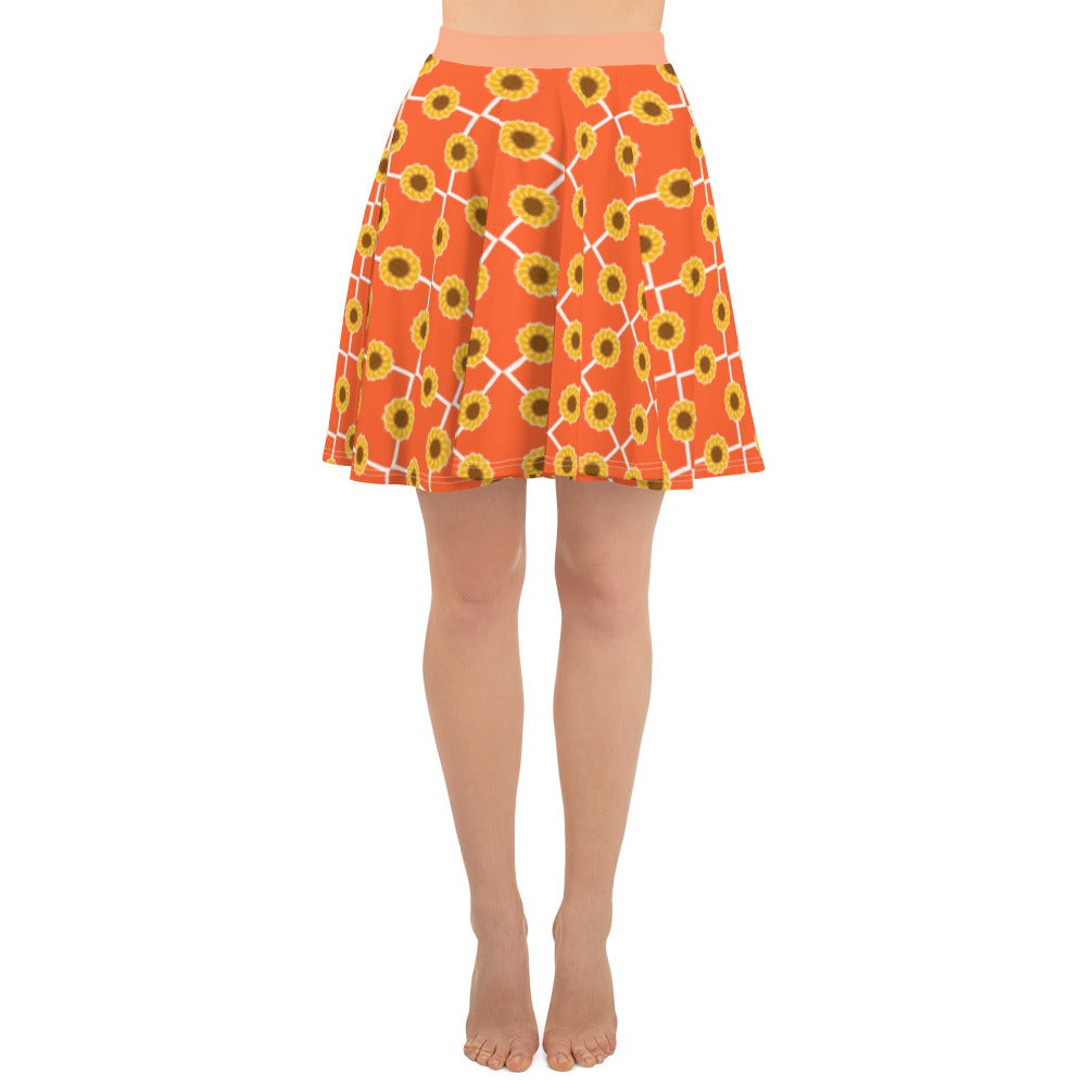 Peach Fields Skater Skirt