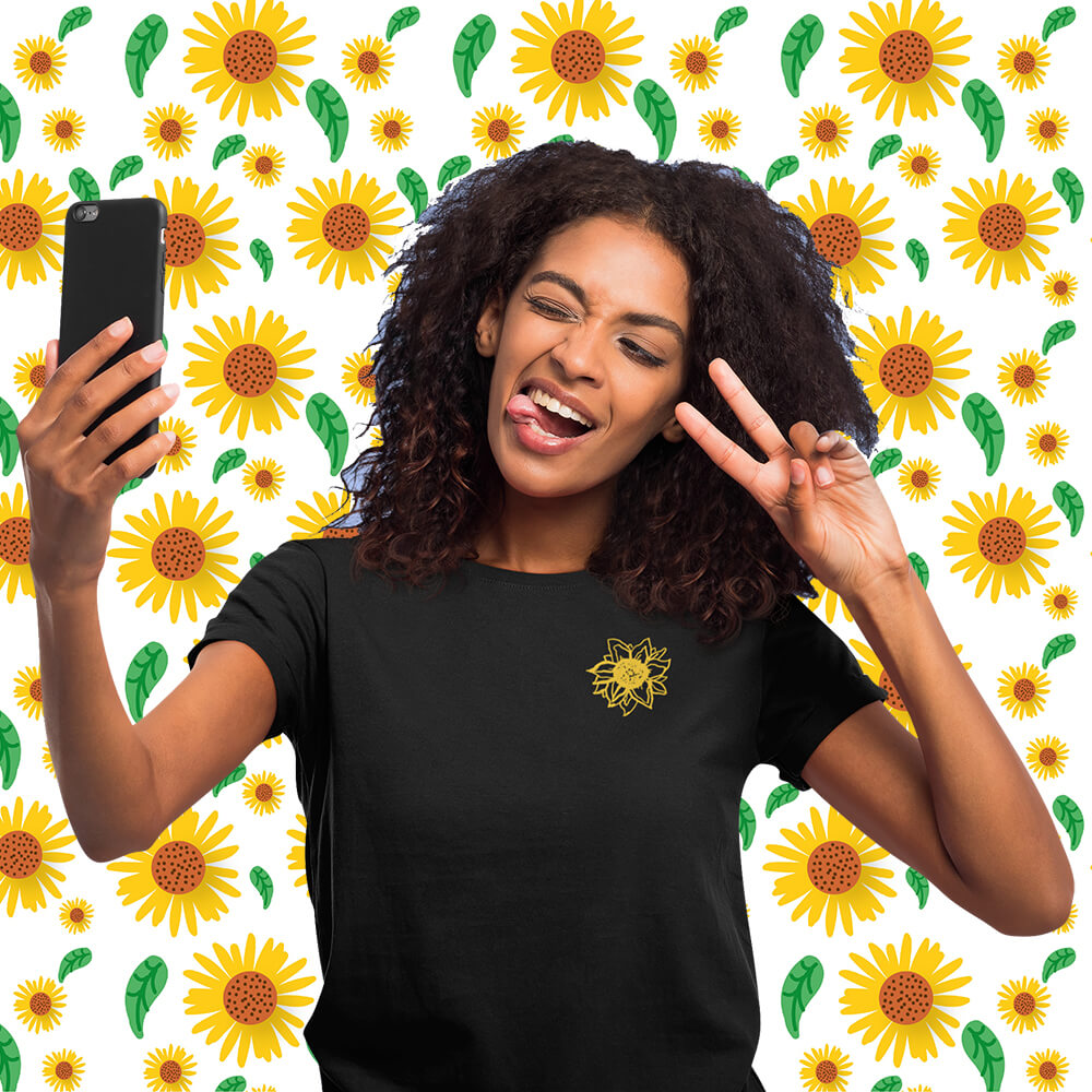 American Apparel Sunflower Shirt