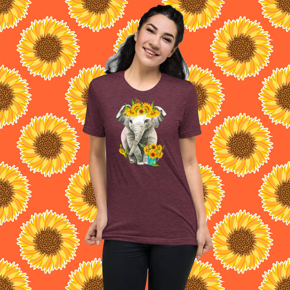 Elephant Sunflower Shirt