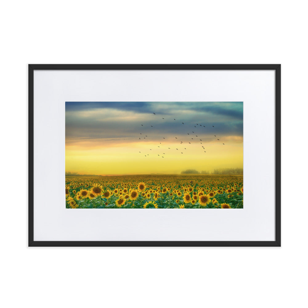 Flocked Frame Poster with Mat