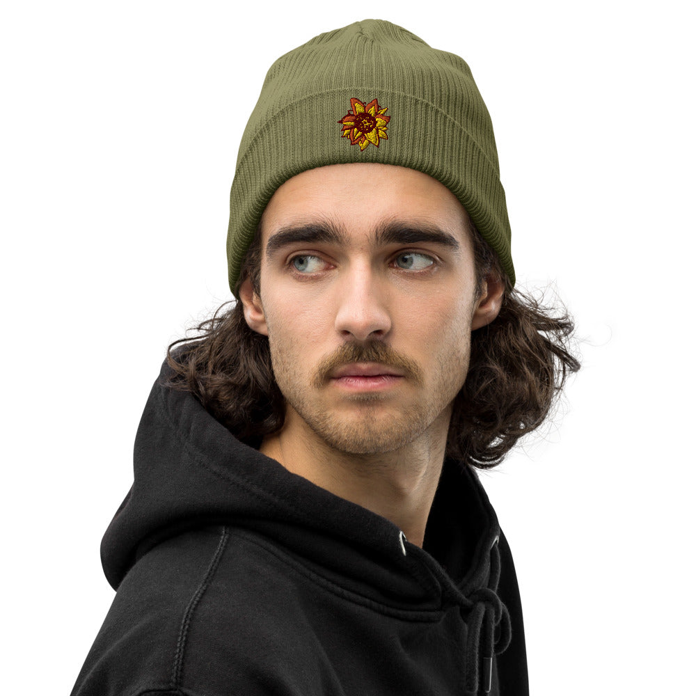 Tropical Smoothie Organic Ribbed Beanie