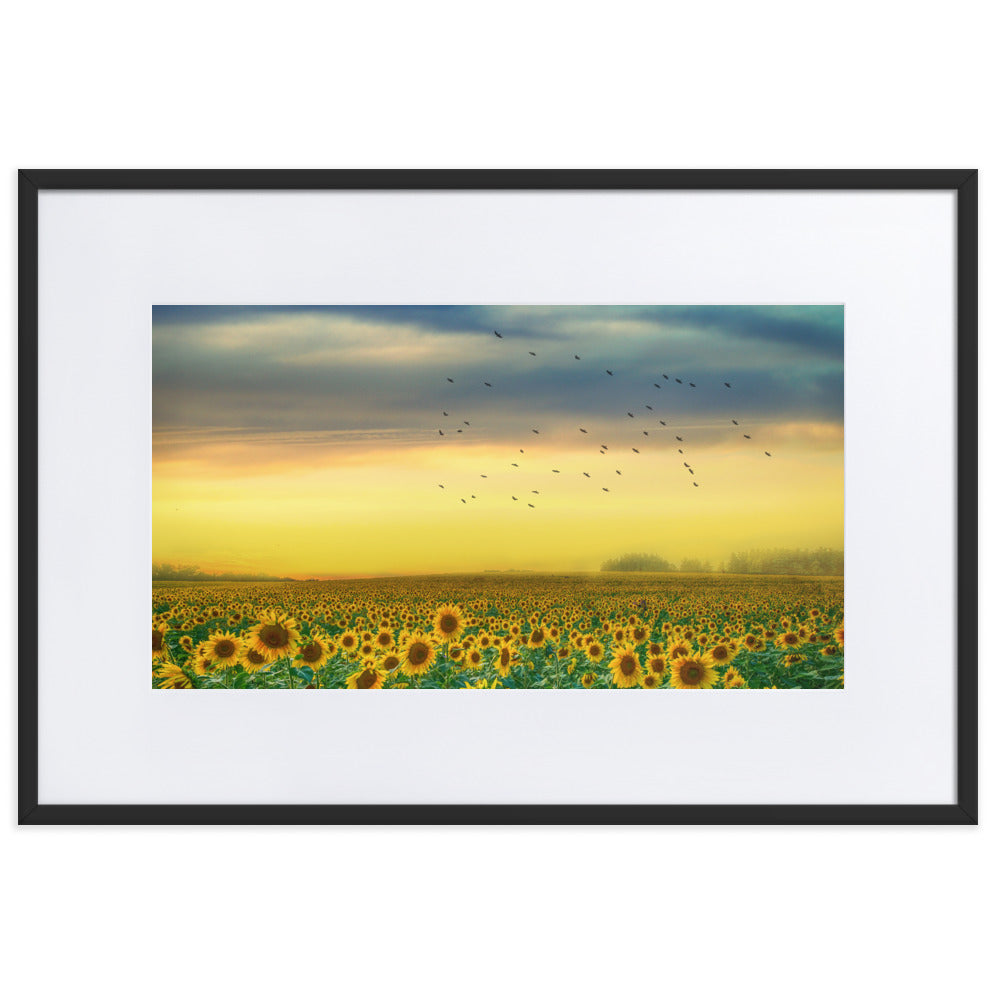 Flocked Frame Poster with Mat