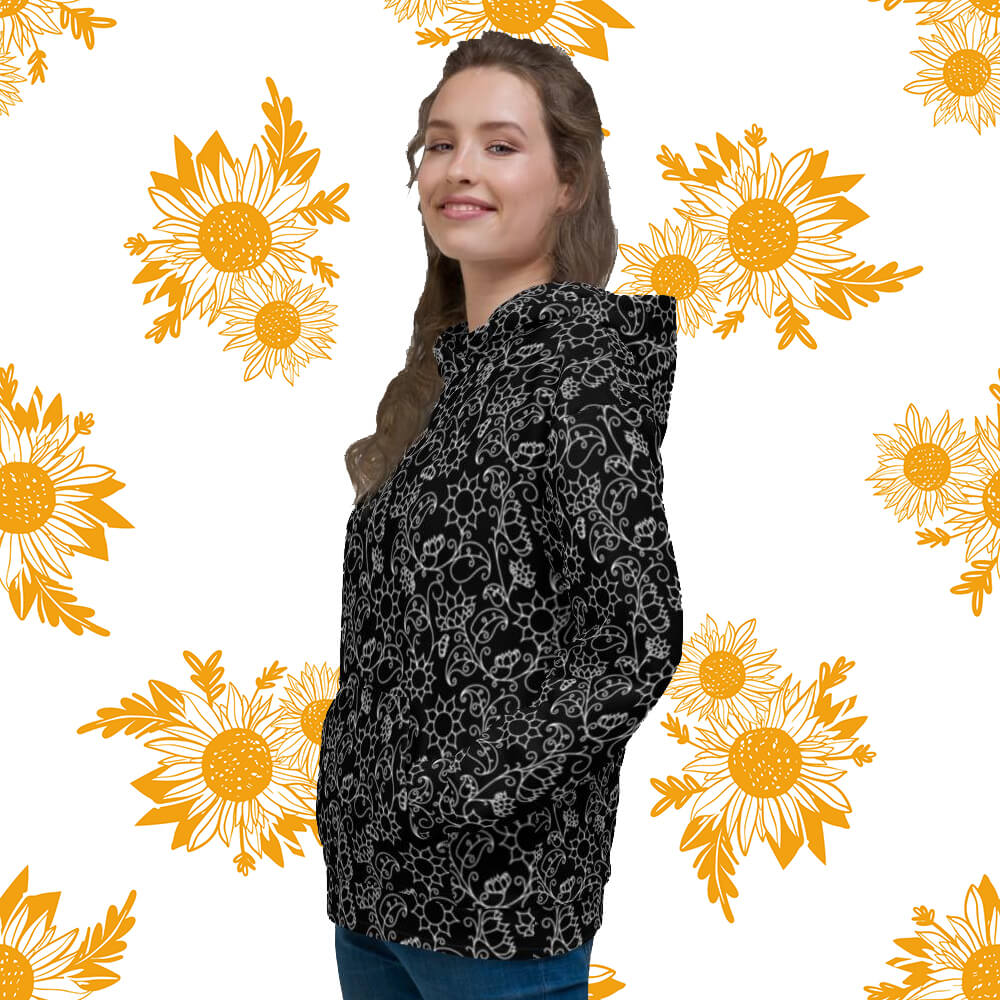 Black Sunflower Hoodie