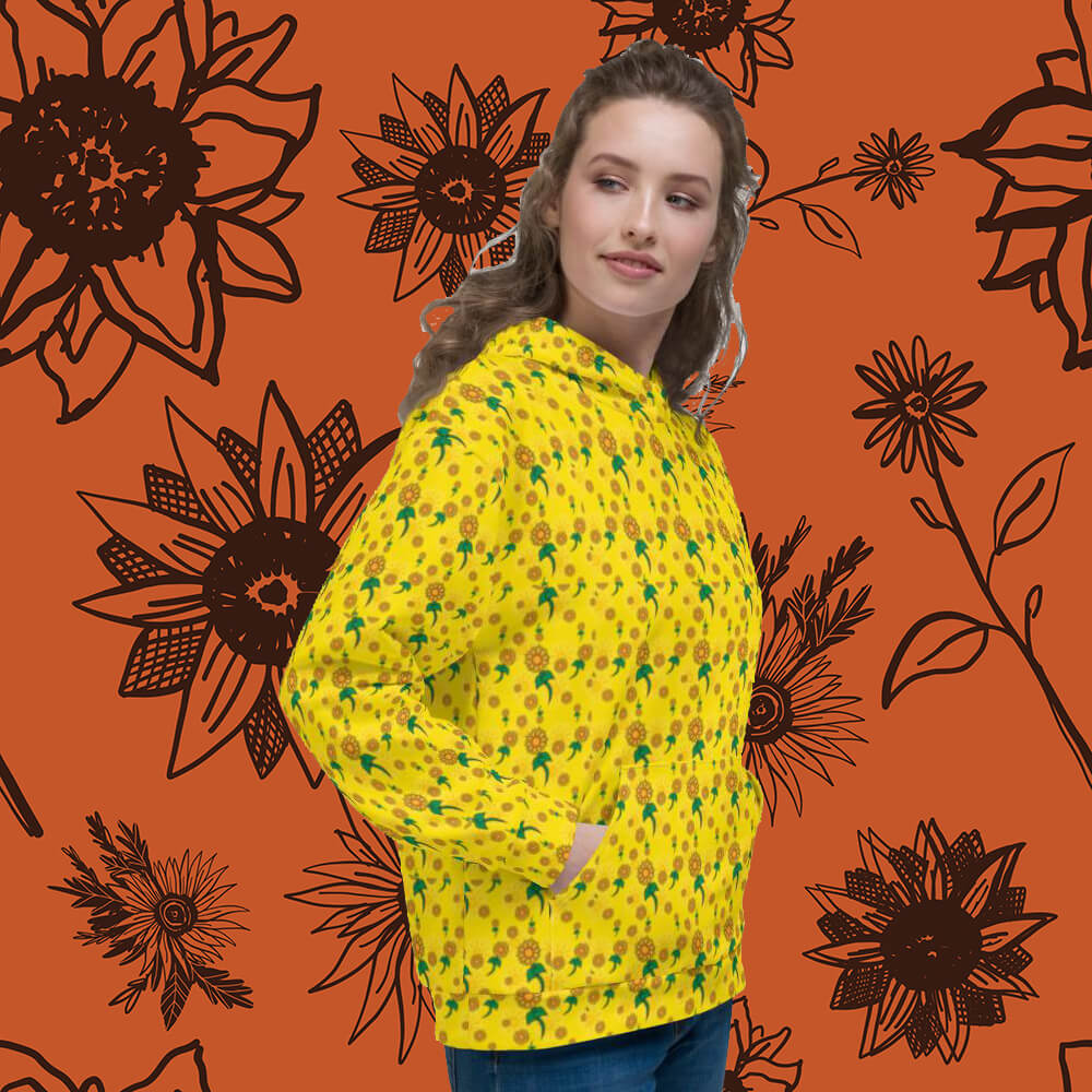 Yellow Sunflower Hoodie